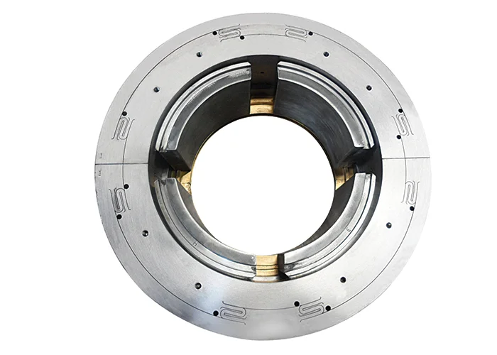 Steam turbine tilt pad journal bearing with ISFD technology