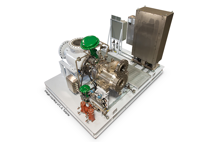 L.A. Turbine ARES AMB Turboexpander Compressor with Industry-First Skid-Mounted Controller