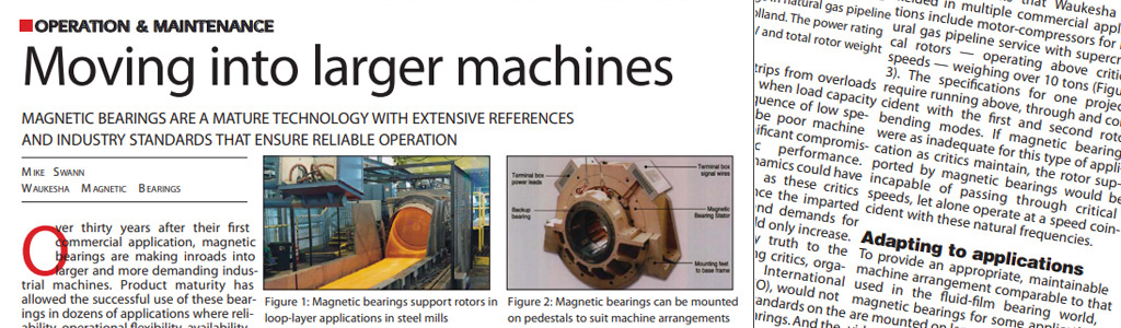 Magnetic Bearings - Moving into Larger Machines
