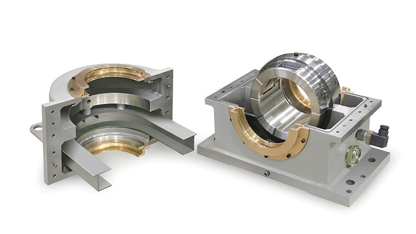 Horizontal fixed profile bearing assembly