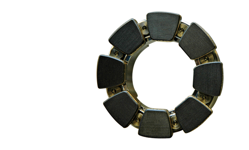 Hidrax polymer-lined tilt pad thrust bearing for electric submersible pumps