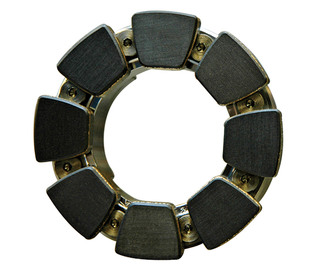 Polymer tilt pad thrust bearing for ESP applications