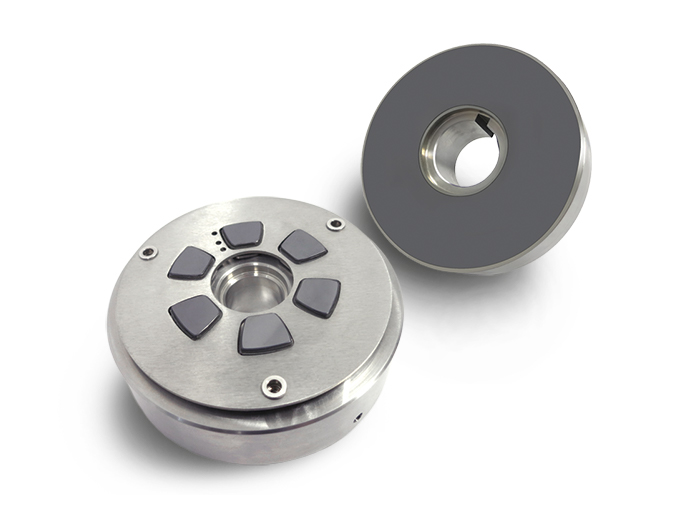 Polycrystalline diamond tilt pad thrust bearing and collar