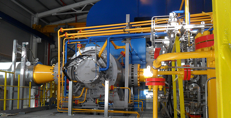Gazprom pipeline compressor with active magnetic bearings