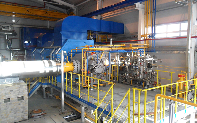 Gazprom pipeline compressor with active magnetic bearings