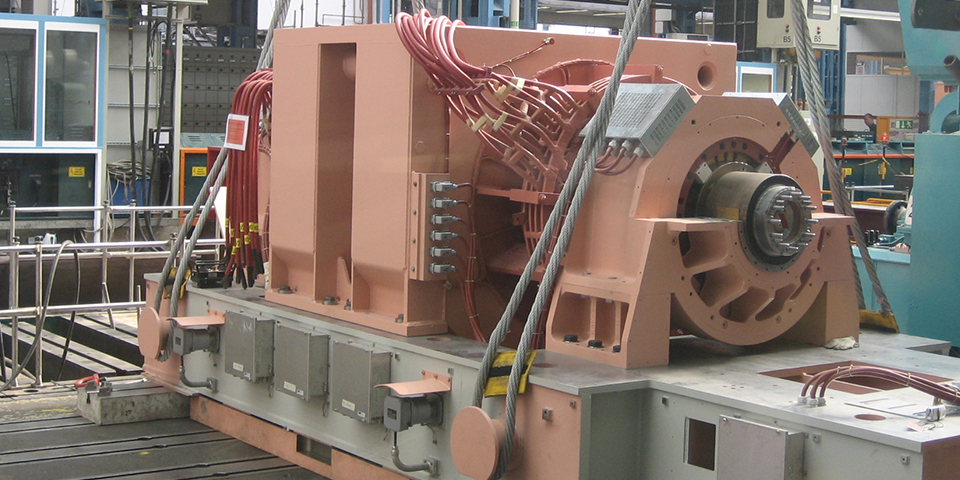 23MW motor equipped with magnetic bearings